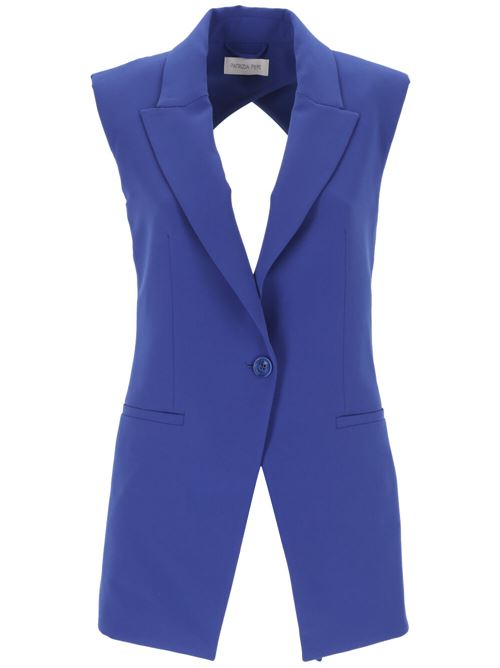 Gilet donna sartoriale blu cobalto Patrizia Pepe | 2S1486A049CA01